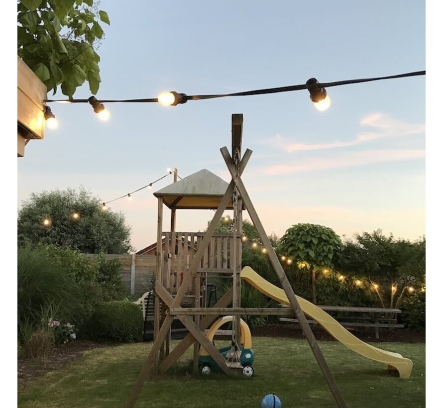 Prikkabel 10 meter - 10 t/m 30 fittingen E27 - Inclusief stekker