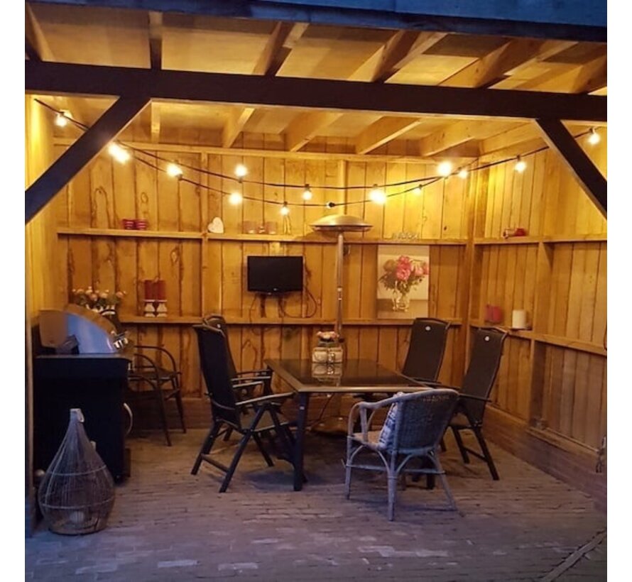 Prikkabel 10 meter - 10 t/m 30 fittingen E27 - Inclusief stekker