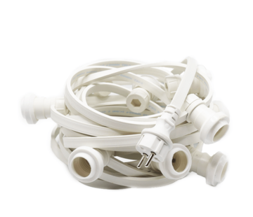 LumenXL Prikkabel wit 10 - 25 meter - 10 t/m 50 fittingen