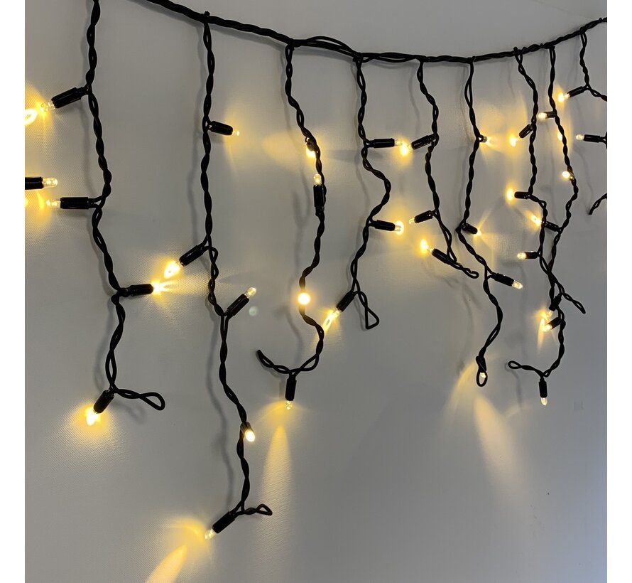 IJspegelverlichting 3 meter koppelbaar - 114 LEDs - Zwart