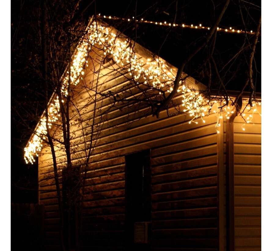 IJspegelverlichting 3 meter koppelbaar - 114 LEDs - Zwart