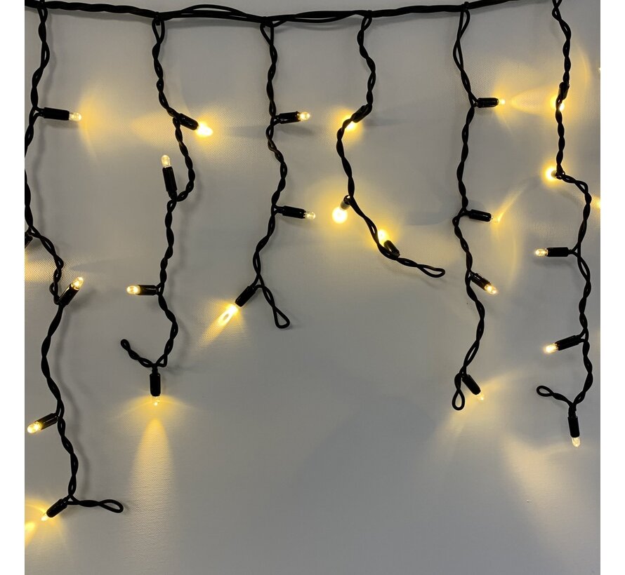 IJspegelverlichting 3 meter koppelbaar - 114 LEDs - Zwart