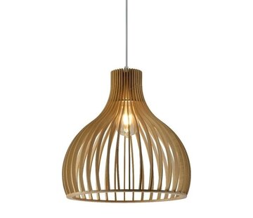 LumenXL Hanglamp Hanoi - Houten naturel lamp - Landelijk