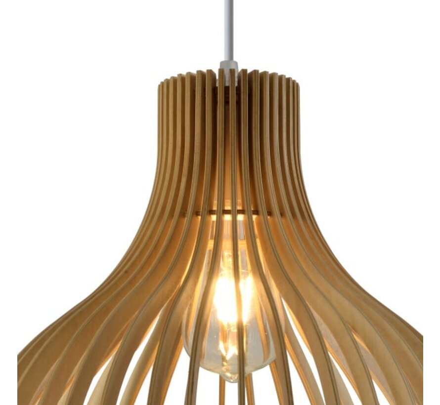 Hanglamp Hanoi - Houten naturel lamp - Landelijk