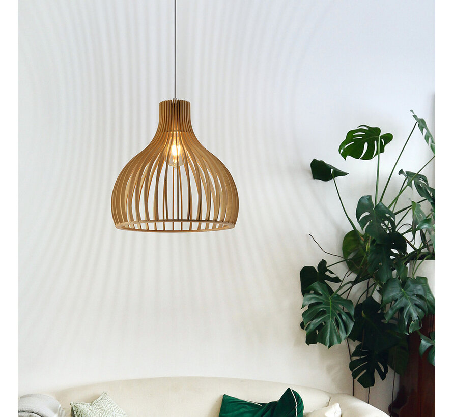Hanglamp Hanoi - Houten naturel lamp - Landelijk