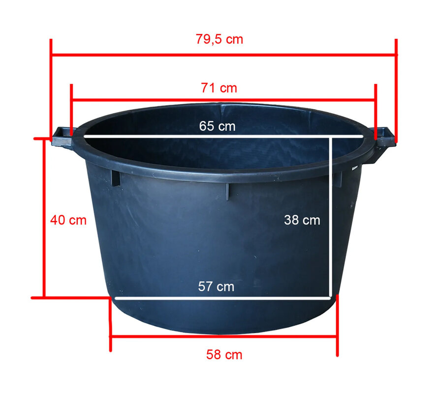 Boomkuip 110 liter (ø 71 x 40 cm)