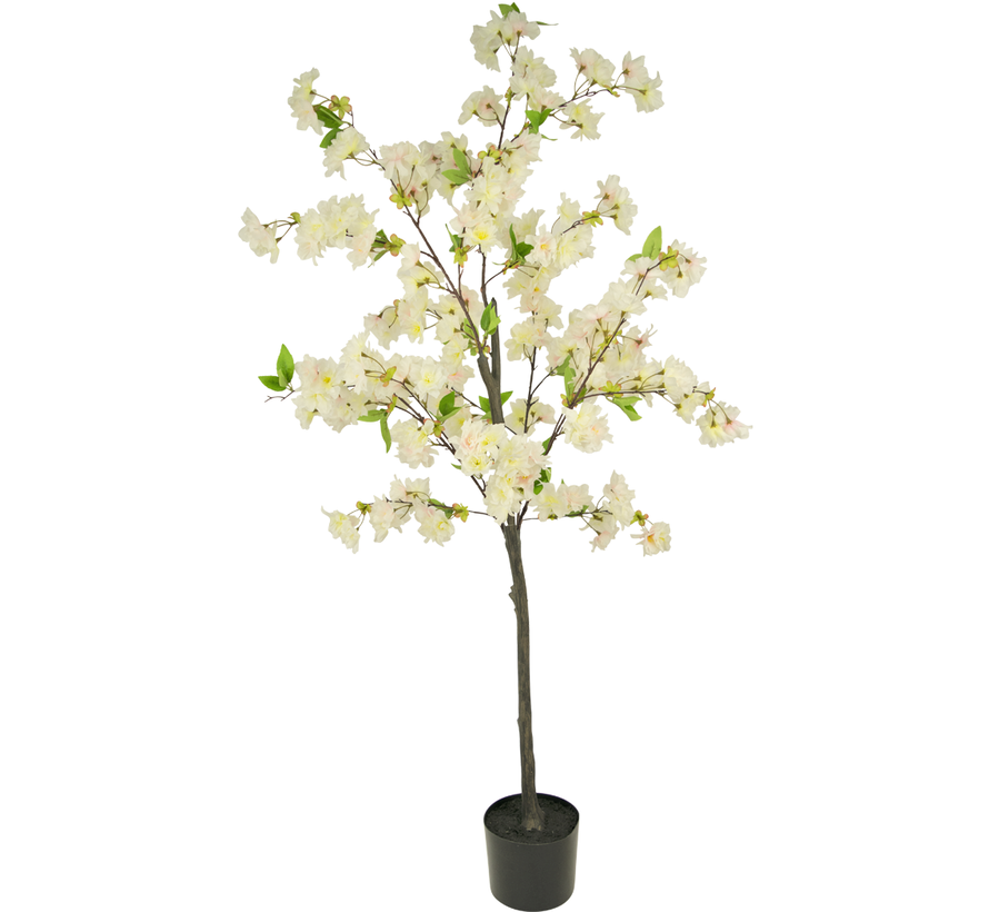 Kunst Kersenbloesem - 150 cm - Wit