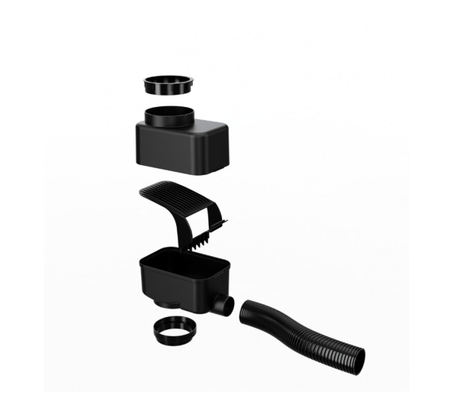 Regenton vulautomaat - 63 - 100 mm - Zwart