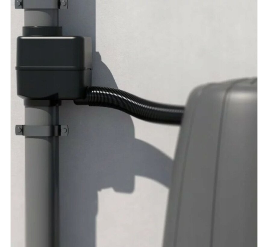 Regenton vulautomaat - 63 - 100 mm - Zwart