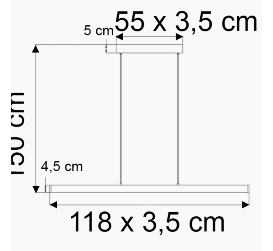 Hanglamp Ami - Minimalistische lamp - Incl. LEDs - 3 staps dimbaar