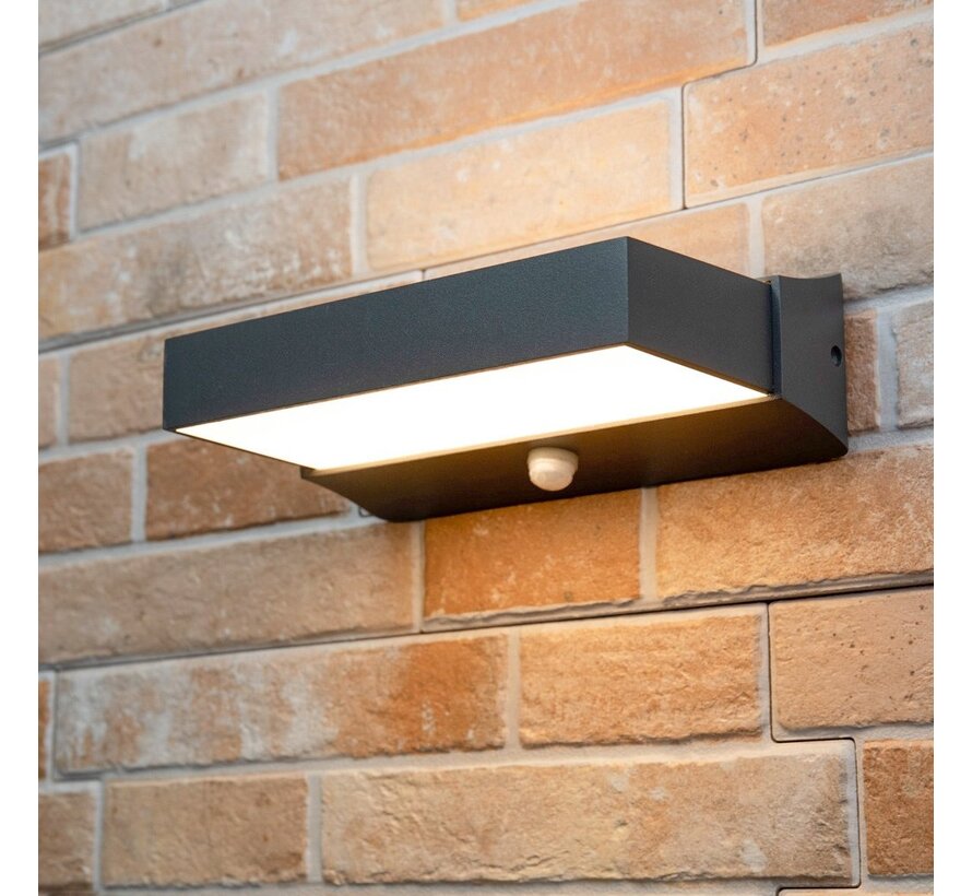 Wandlamp Onyx buiten - Sensor - Antraciet