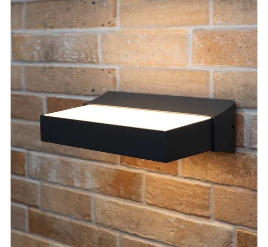 Wandlamp Onyx buiten - Sensor - Antraciet