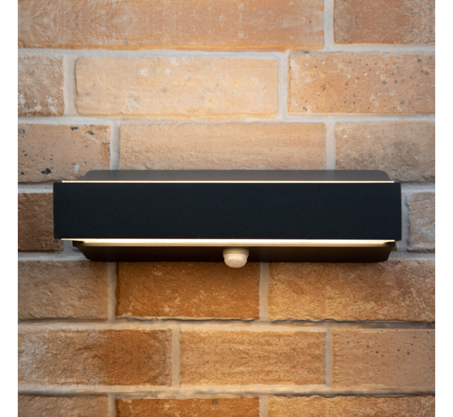 Wandlamp Onyx buiten - Sensor - Antraciet