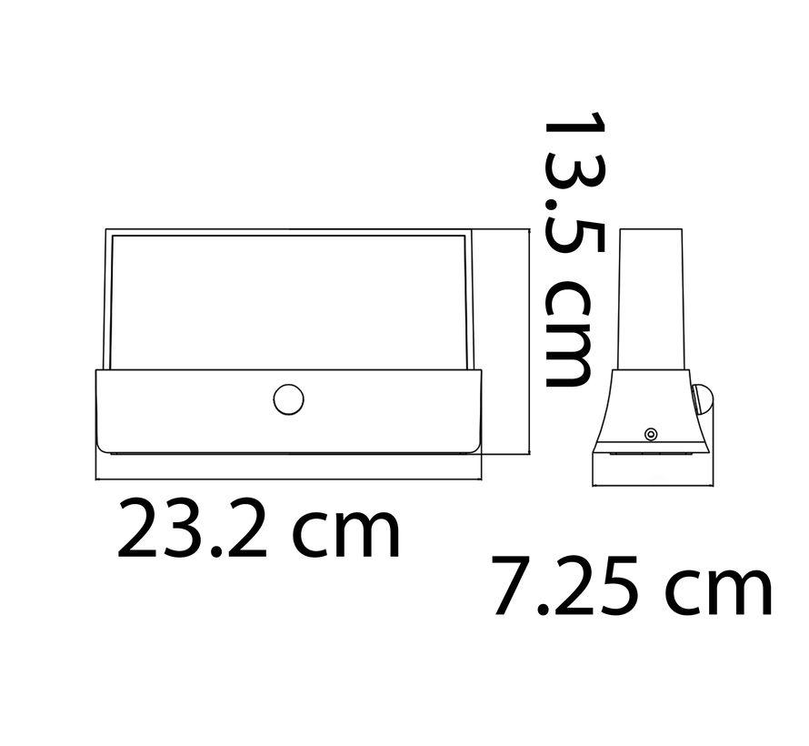 Wandlamp Onyx buiten - Sensor - Antraciet