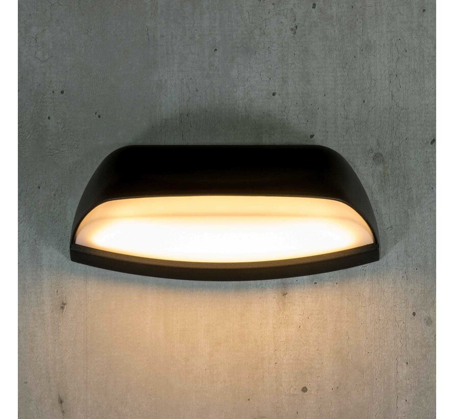 Wandlamp Jessy - Industriële muurlamp buiten - Zwart