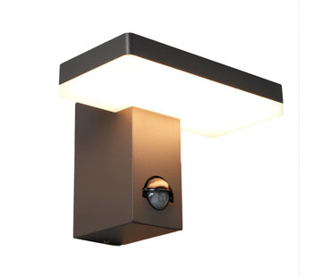 LumenXL Wandlamp Roberto - met sensor - Zwart