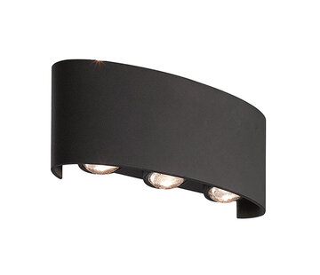 LumenXL Wandlamp Sena - buiten - 6x 1W lampen - Antraciet