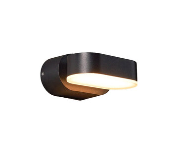 LumenXL Verstelbare wandlamp Isabelle - Buiten zwart - Modern
