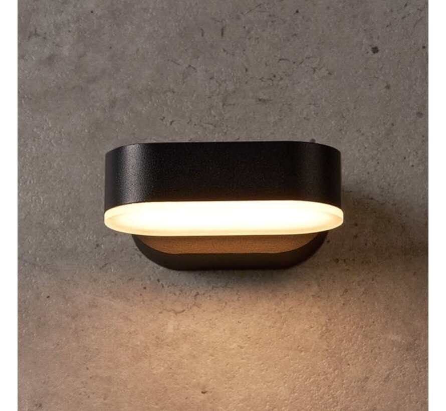 Verstelbare wandlamp Isabelle - Buiten zwart - Modern