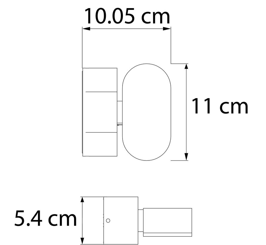 Verstelbare wandlamp Isabelle - Buiten zwart - Modern