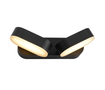 LumenXL Verstelbare wandlamp Stan - buiten 2-lichts - Zwart