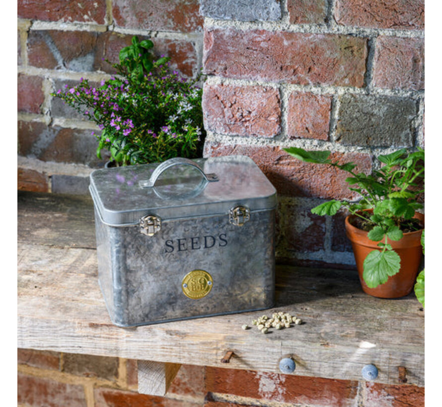 Sophie Conran - Bewaarblik zaden - Gegalvaniseerd