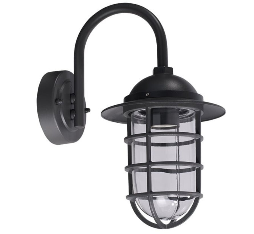 Wandlamp Claudia - Buiten - Landelijk zwart