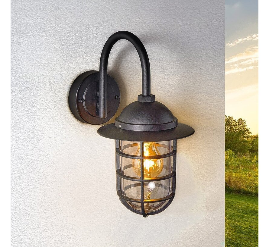 Wandlamp Claudia - Buiten - Landelijk zwart