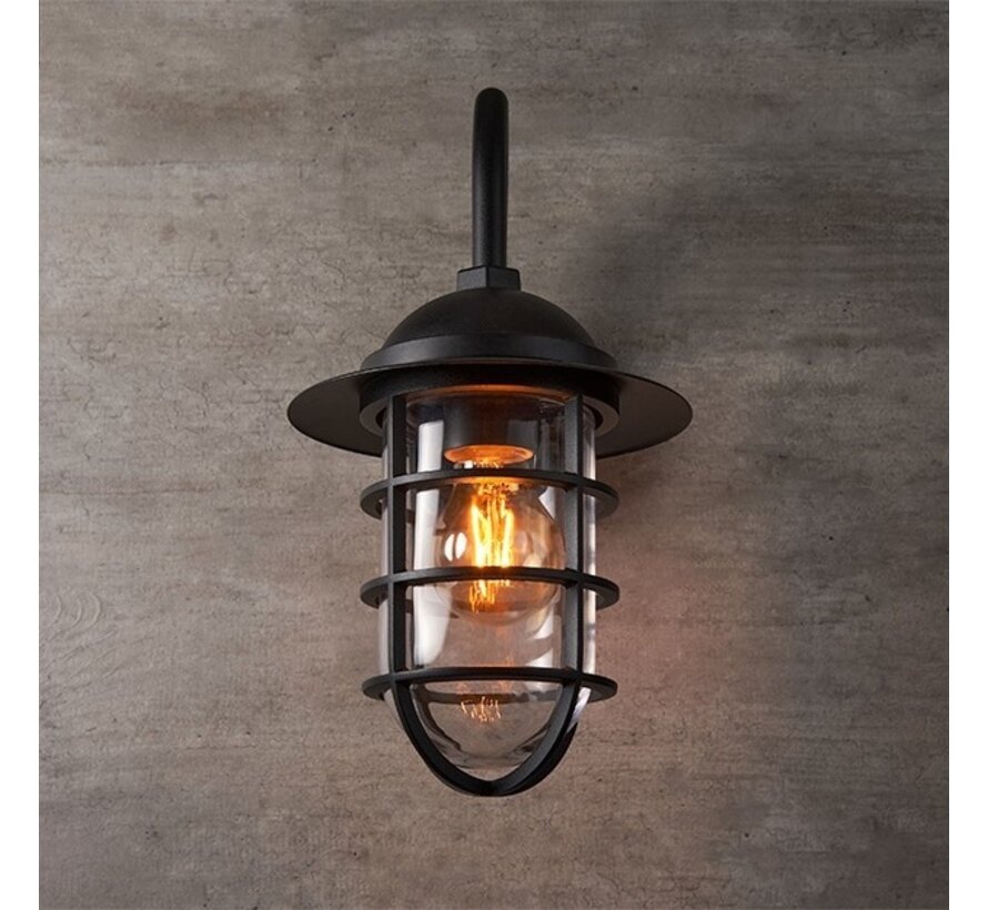 Wandlamp Claudia - Buiten - Landelijk zwart