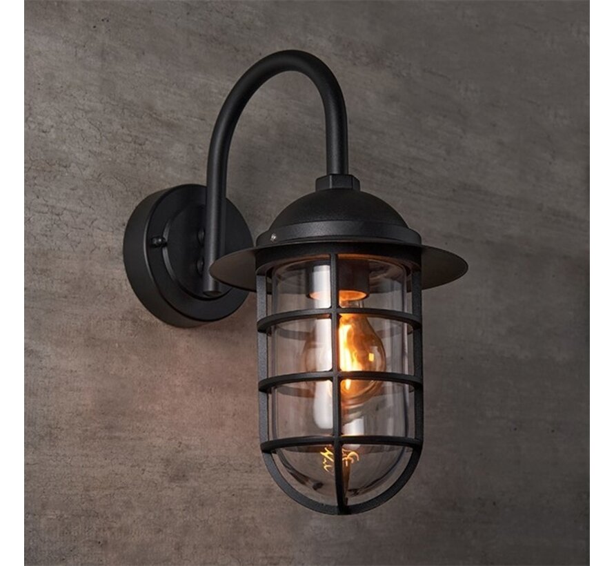 Wandlamp Claudia - Buiten - Landelijk zwart