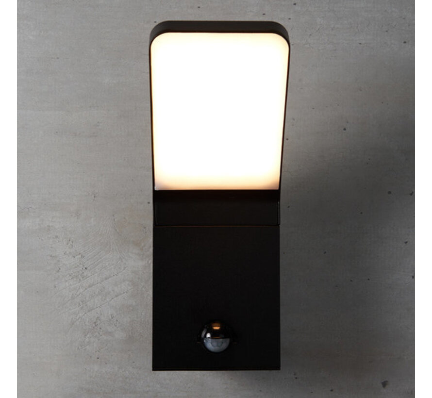 Wandlamp Franco met sensor - Buiten