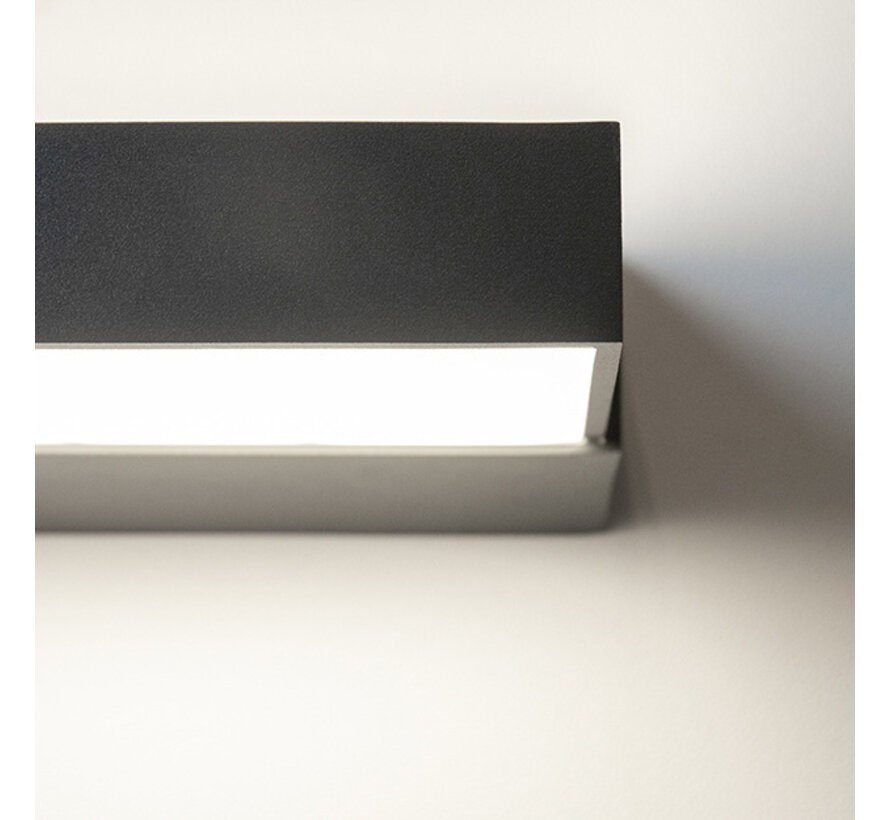 Moderne wandlamp Onyx - Buiten - Antraciet