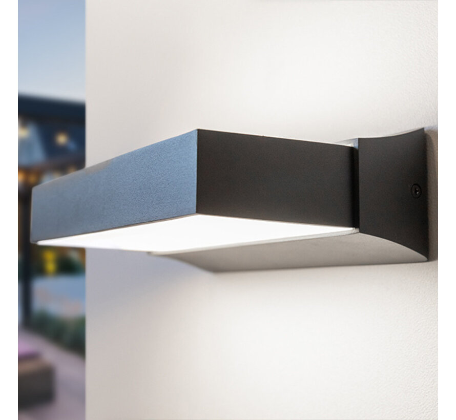 Moderne wandlamp Onyx - Buiten - Antraciet