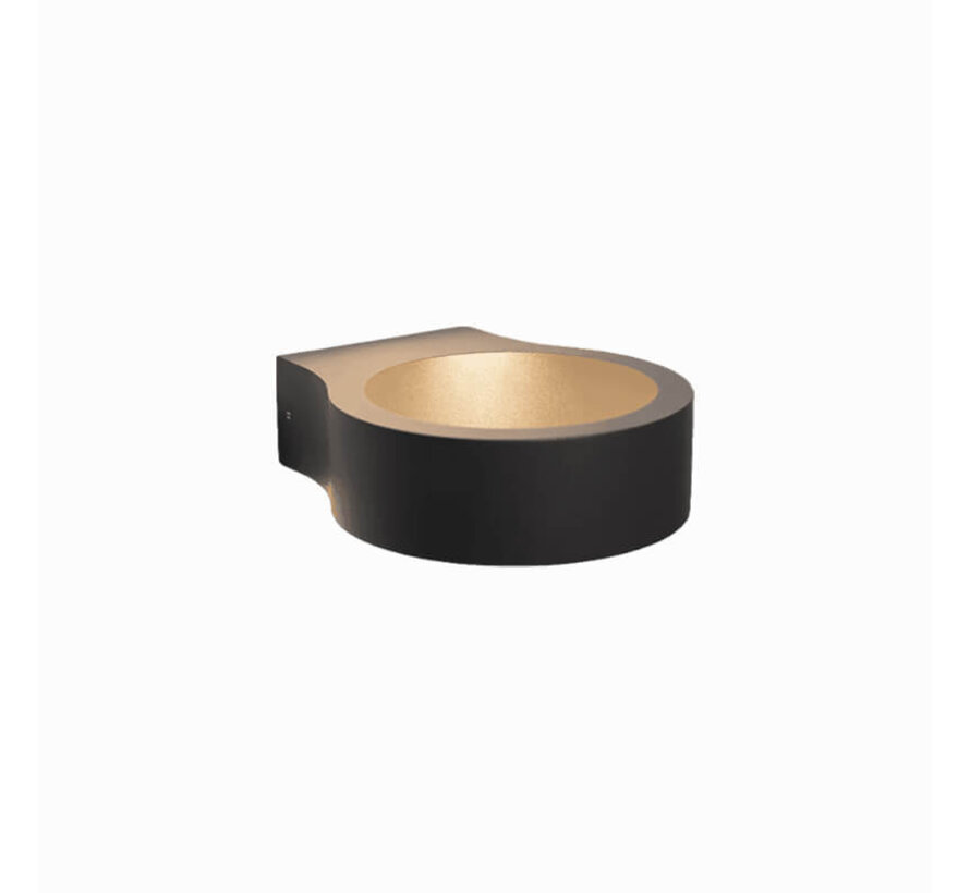 Moderne wandlamp Leo - Buitenlamp - Zwart