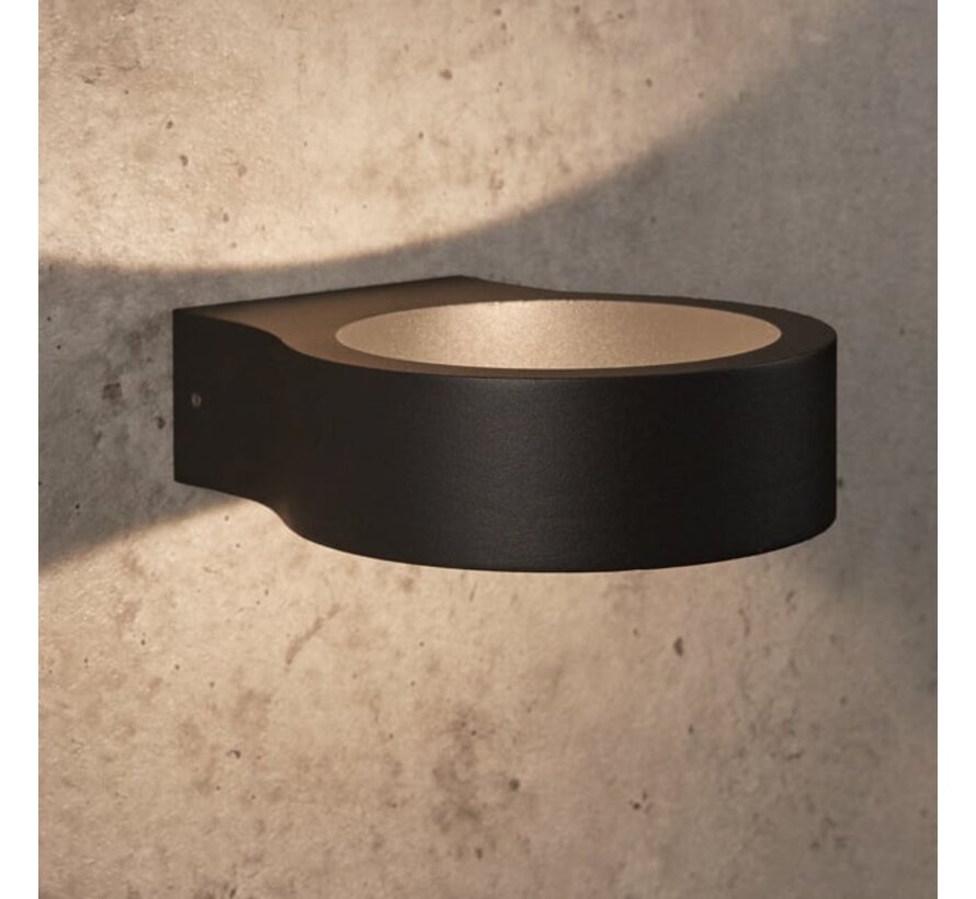 Moderne wandlamp Leo - Buitenlamp - Zwart