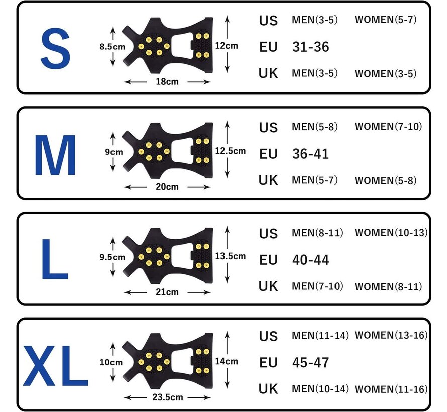 Snowsteps maat L - Voor 39 - 46