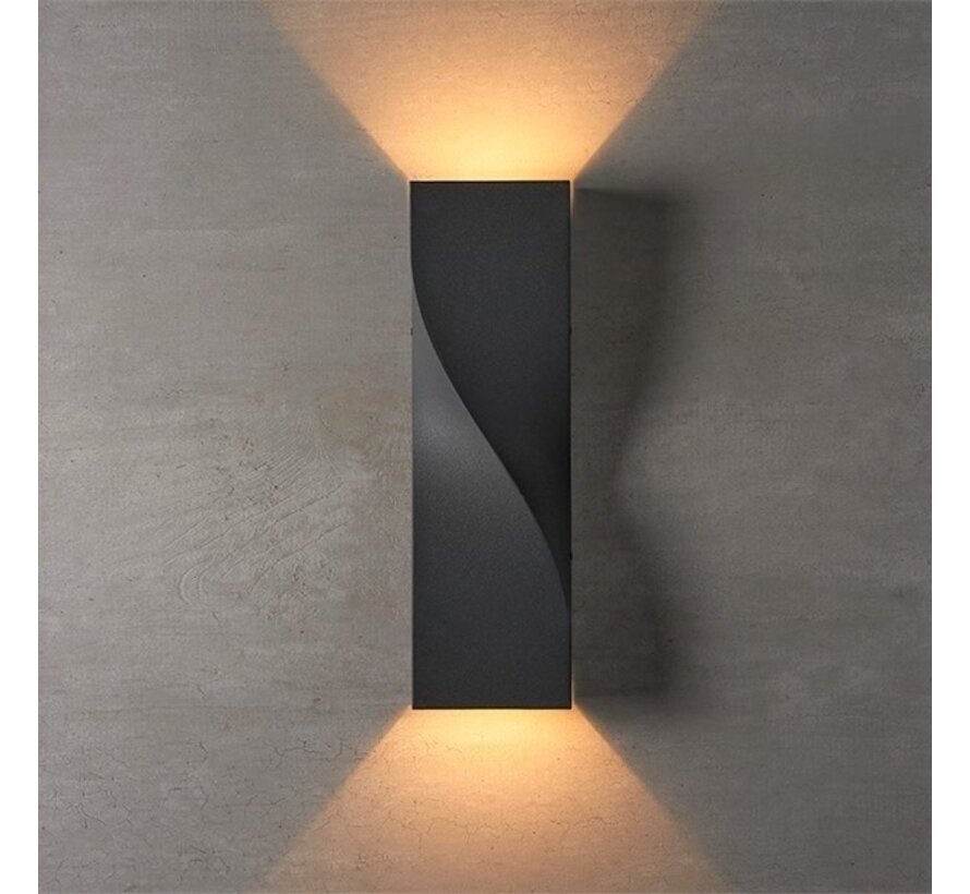 Wandlamp Aurelia - Buitenlamp Industrieel - Antraciet