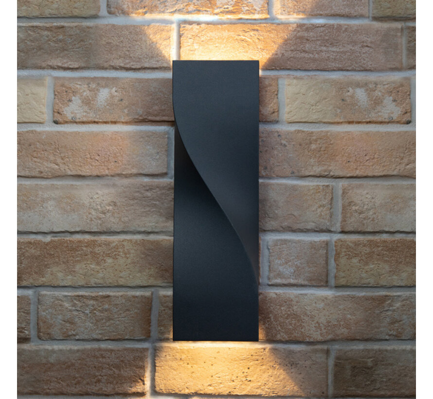 Wandlamp Aurelia - Buitenlamp Industrieel - Antraciet