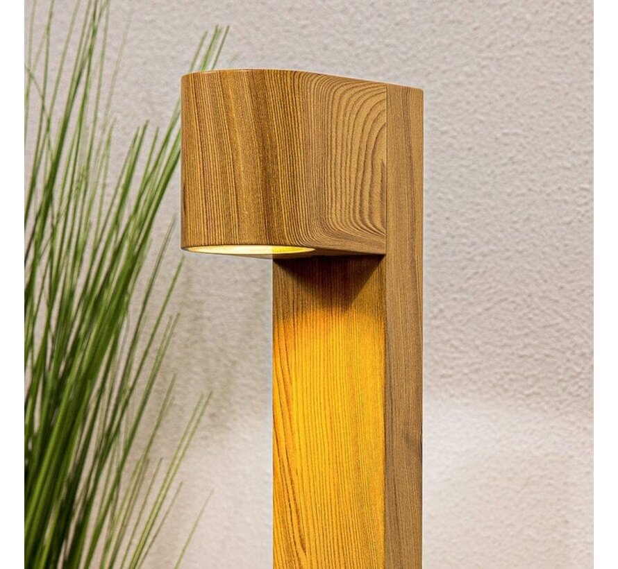 Staande buitenlamp Simone - Houtlook - 50 cm