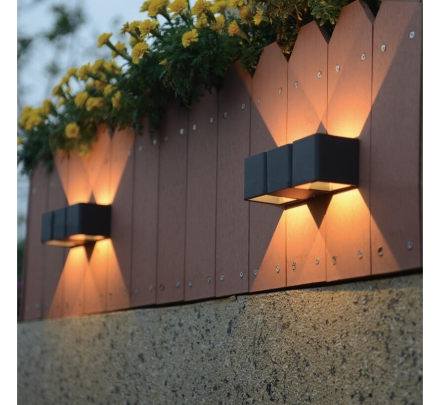 Design wandlamp Preston - 2 lichts - buitenlamp