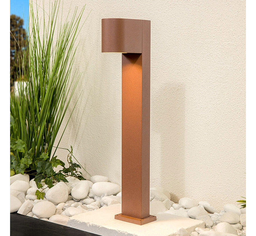 Staande buitenlamp Simone - Roestbruin