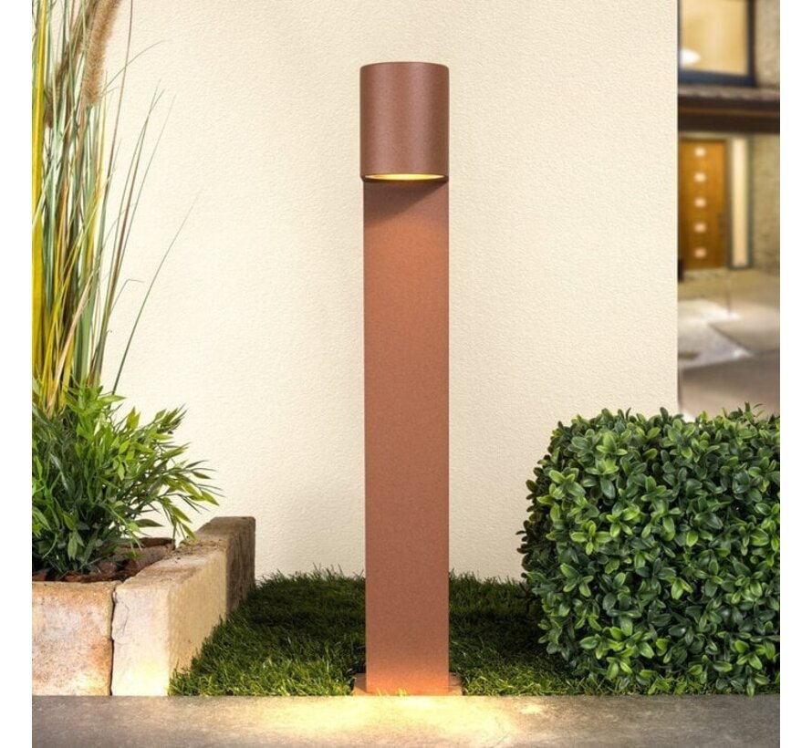 Staande buitenlamp Simone - Roestbruin