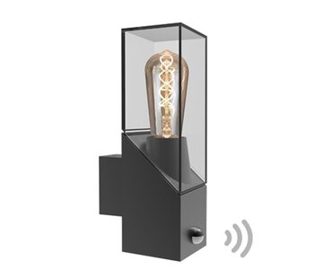 LumenXL Wandlamp Jasper - Industriële buitenlamp met sensor - Antraciet