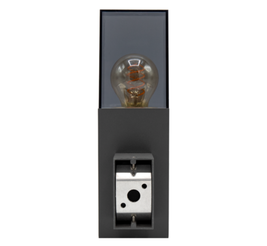 Wandlamp Jasper - Industriële buitenlamp met sensor - Antraciet