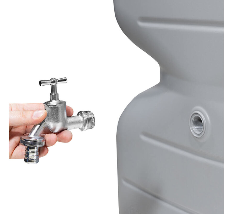 Regenton Cubus - 340 liter - Betongrijs