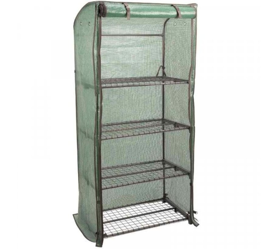 GroZone Kweekkast - 4 trede - 6 veiligheidspunten - 4 ventilatieopeningen