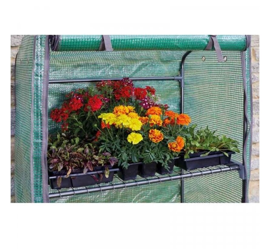 GroZone Kweekkast - 4 trede - 6 veiligheidspunten - 4 ventilatieopeningen