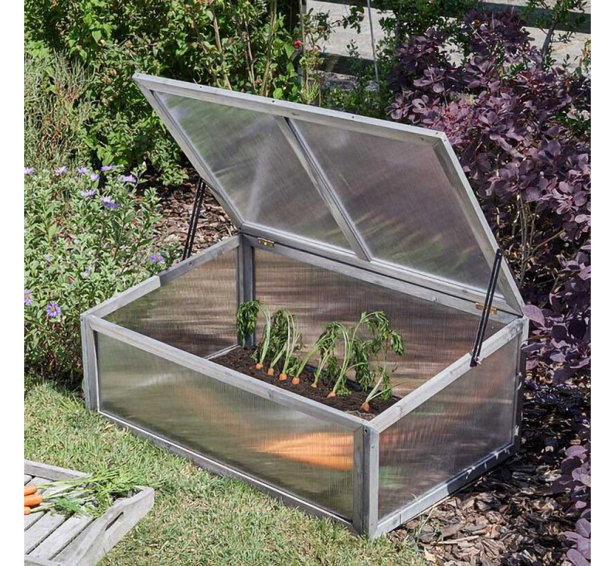 GroZone koude kas - Hout - 100 x 65 x 40 cm