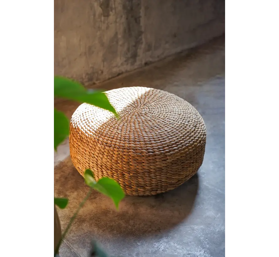 Hyacinth Poef - Naturel M - 60 x 30 cm