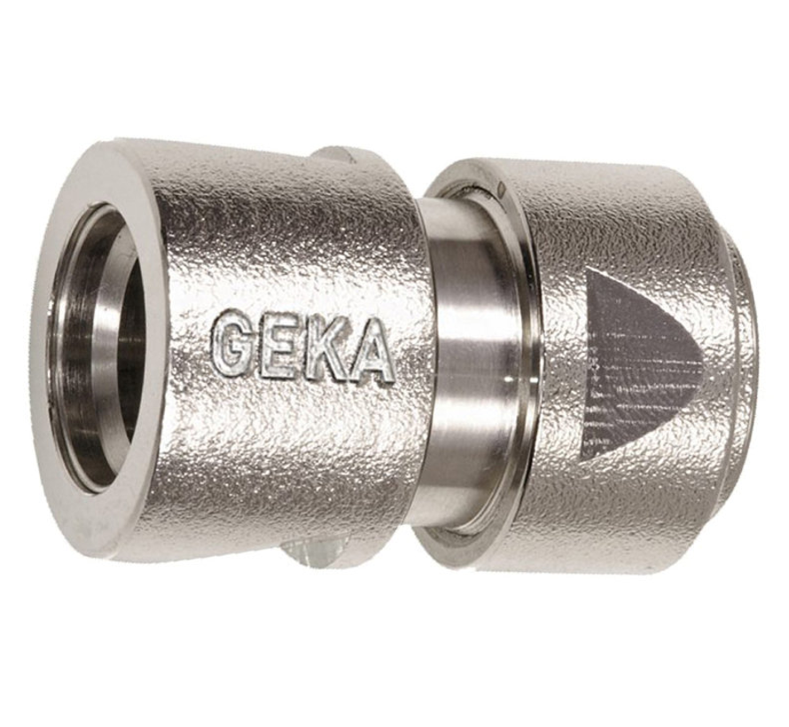 Slangkoppeling Chroom - 1/2" - Klik-v